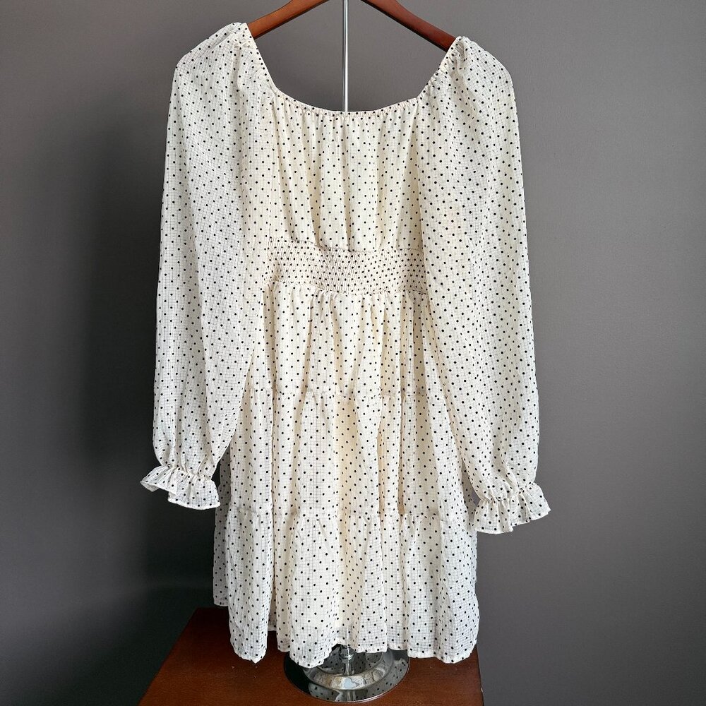 new with tags trendy polka dot dress